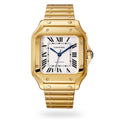 Santos de Cartier Medium Model | 35mm, 18K Yellow Gold, Silver Dial