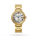 Ballon Bleu de Cartier 33 | 33mm, 18K Yellow Gold, Silver Dial, Yellow Bezel