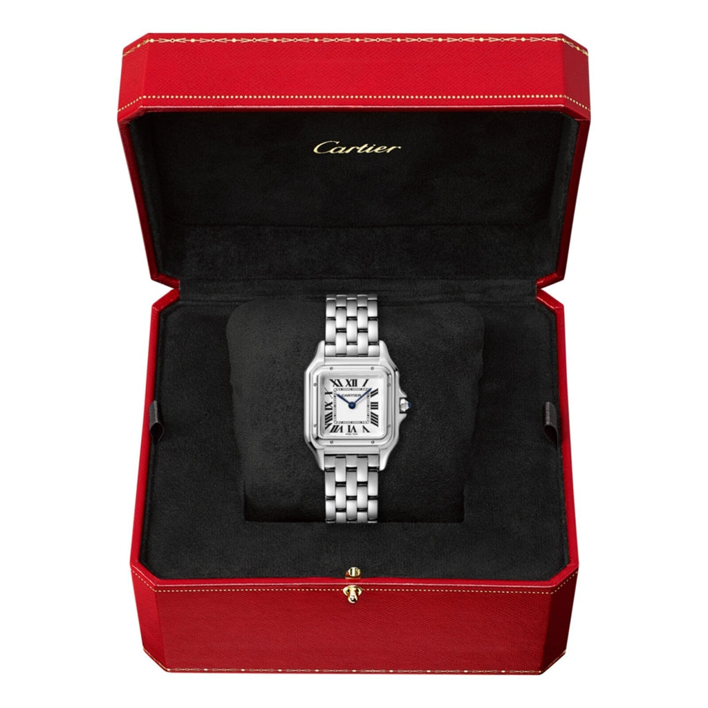 Panthère de Cartier Medium Model | 27mm, Steel, White Dial