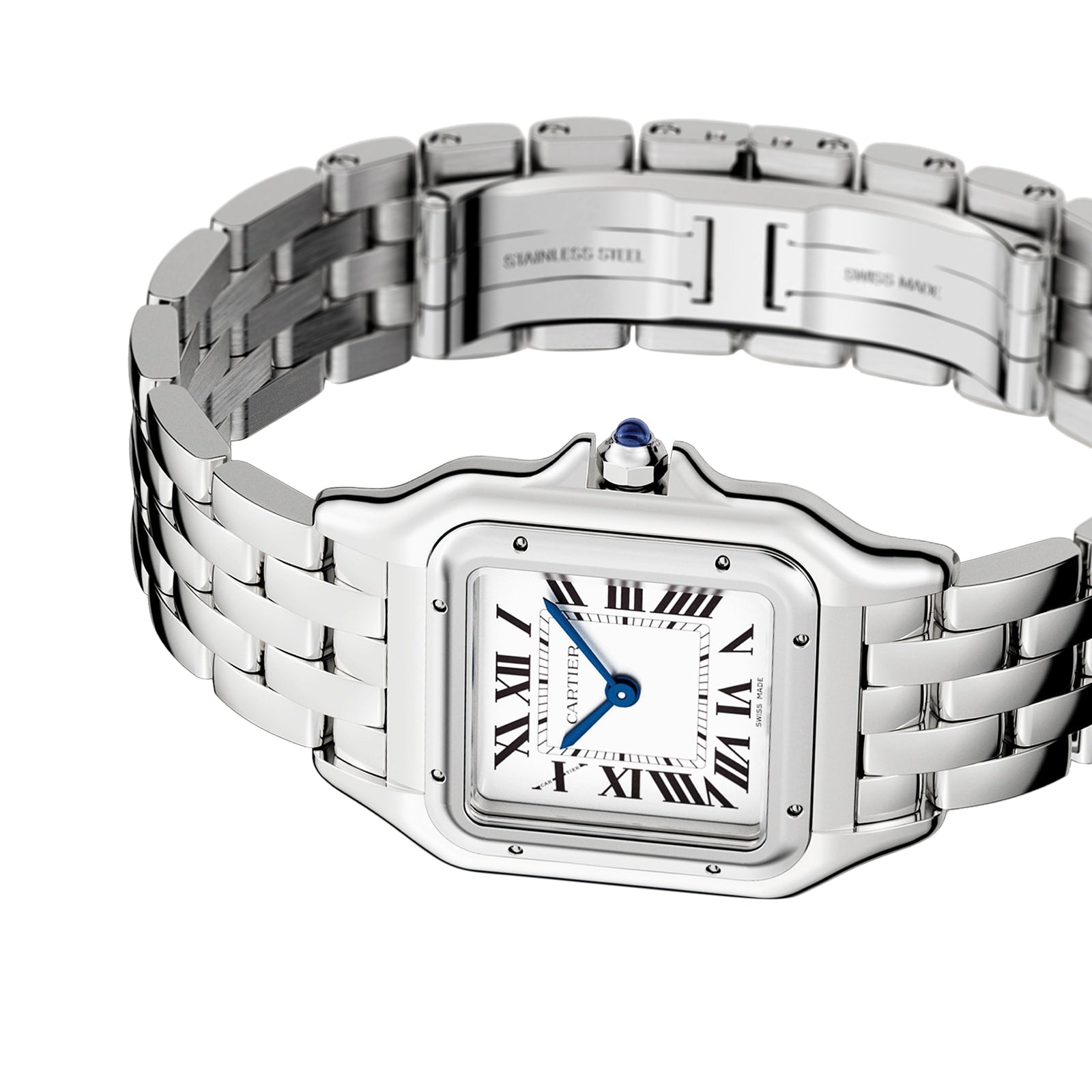 Panthère de Cartier Medium Model | 27mm, Steel, White Dial