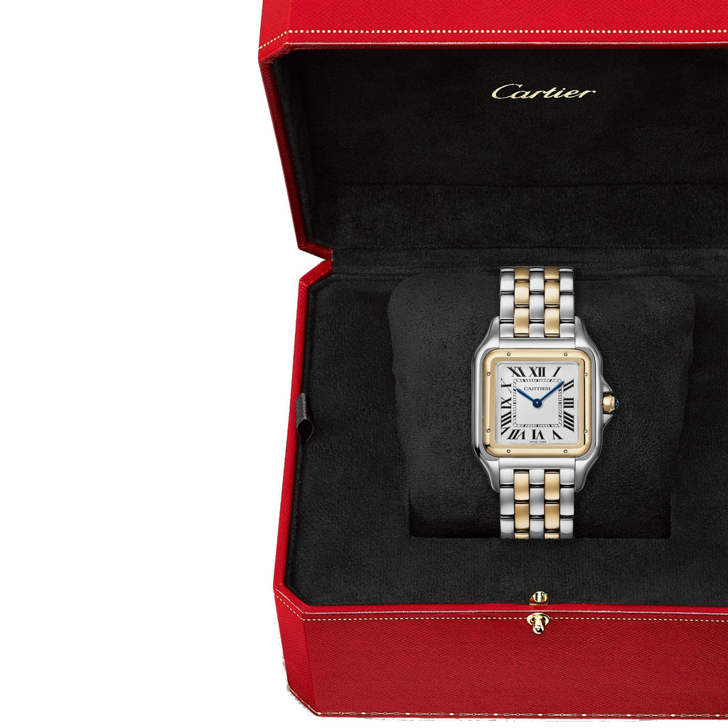Panthère de Cartier Large Model | 31mm, Two-Tone Steel & 18K Yellow Gold, White Dial