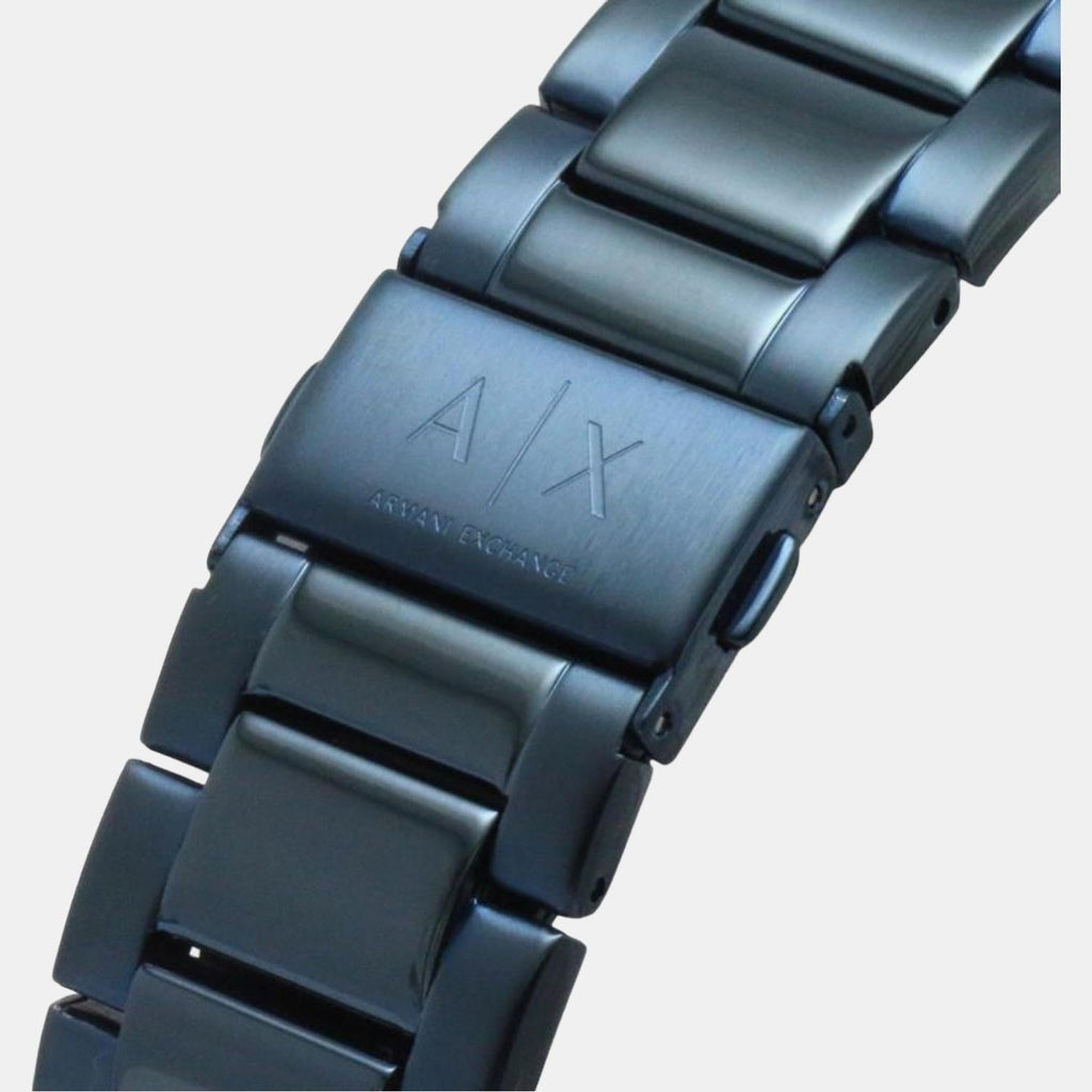 Armani Exchange Hampton AX2430 Men's Chronograph Watch – Blue Dial with Blue Stainless Steel Strap