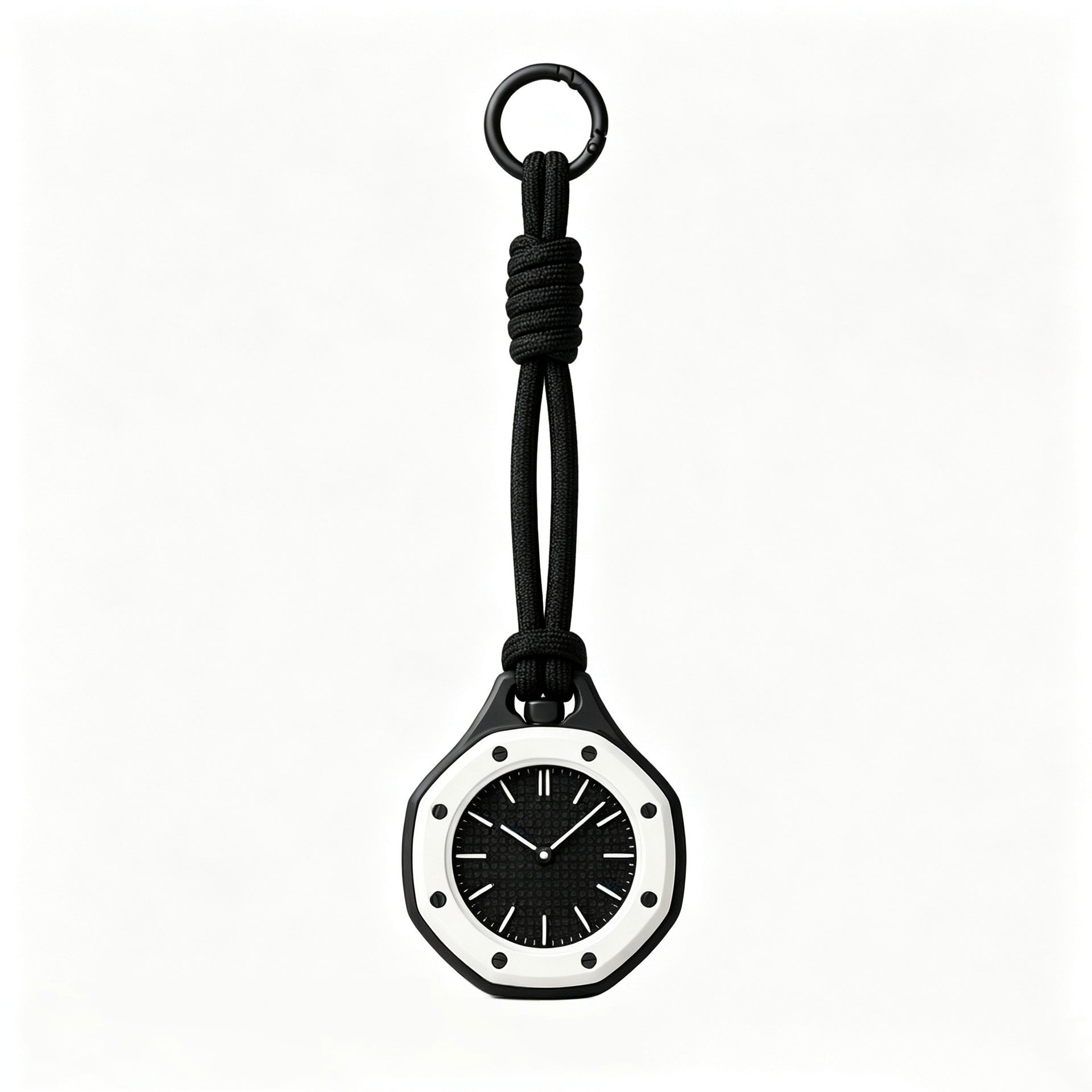 Black Lanyard Strap For Royal Oak Parody Pocket Watch Pendant, Replacement Neck Rope Only, No Watch Included