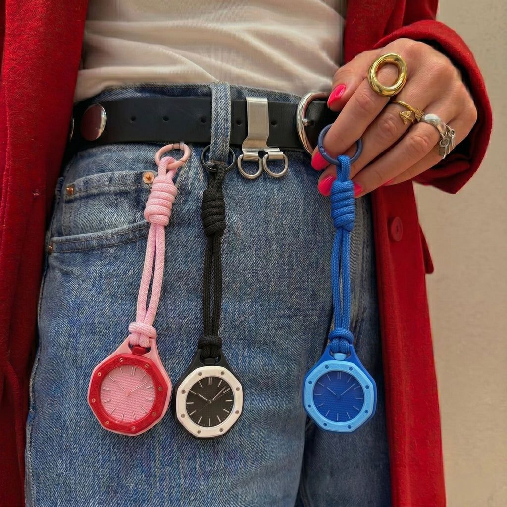 Blue Replacement Lanyard Strap For Royal Oak Pocket Watch Pendant, Only Hanging Rope, Watch Not Included