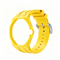 Solid Yellow Silicone Mod Strap Kit For G-Shock GA2100 GA-B2100