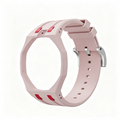 Light Pink Red Accent Mod Strap Kit For G-Shock GA2100 GA-B2100