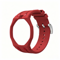 Wine Red Metal Case + Wine Red Silicone Strap Mod Kit | Royal Oak Style Replacement Set For G-Shock GA2100 GA-B2100