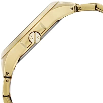 Armani Exchange Hampton AX2415 Men's Chronograph – Gold Dial with Matching Gold-Tone Stainless Steel Bracelet