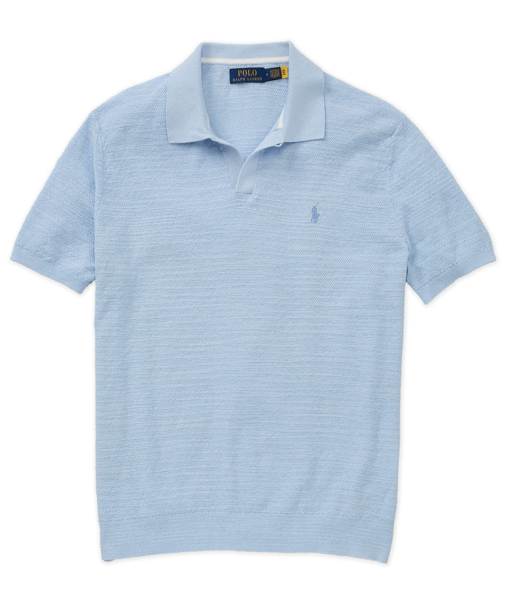 Polo Ralph Lauren Short Sleeve Cotton Linen Polo Sweater