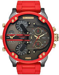 Diesel DZ7430 Mr. Daddy 2.0 Chronograph Men's Watch – Grey Dial & Red Rubber Strap