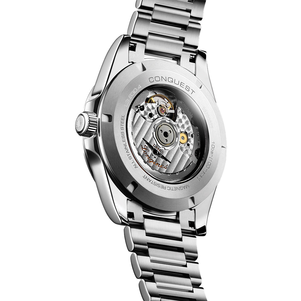 longines Conquest 41mm - Sunray Silver on Bracelet