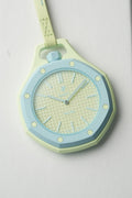 Royal Pop Bleu Pop Mint Light Blue Octagonal Lanyard Pocket Watch