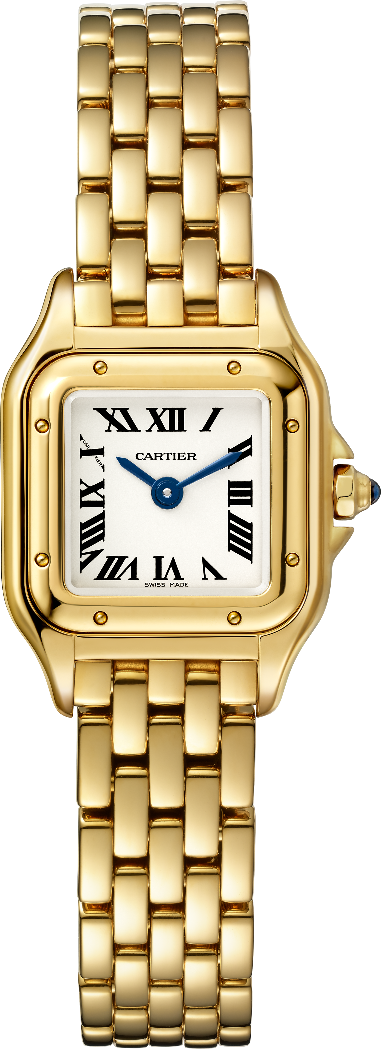 Panthère de Cartier Mini Model | 19mm, 18K Yellow Gold, Silver Dial, Ref. WGPN0048