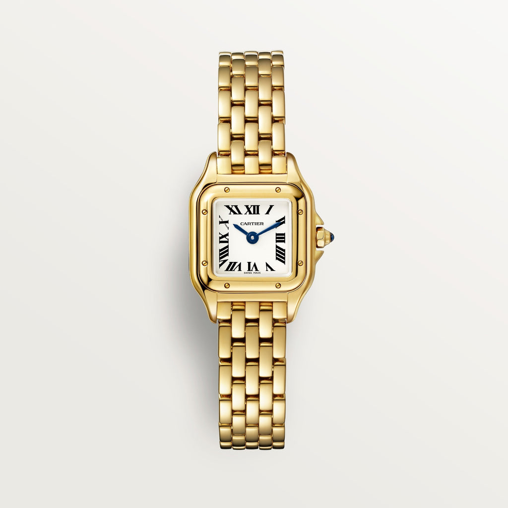 Panthère de Cartier Mini Model | 19mm, 18K Yellow Gold, Silver Dial, Ref. WGPN0048