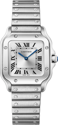 Santos De Cartier | 27mm, Steel, Silver Dial