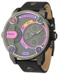 Diesel DZ7270 Badass Chronograph Men's Watch – Anthracite Dial & Black Leather Strap