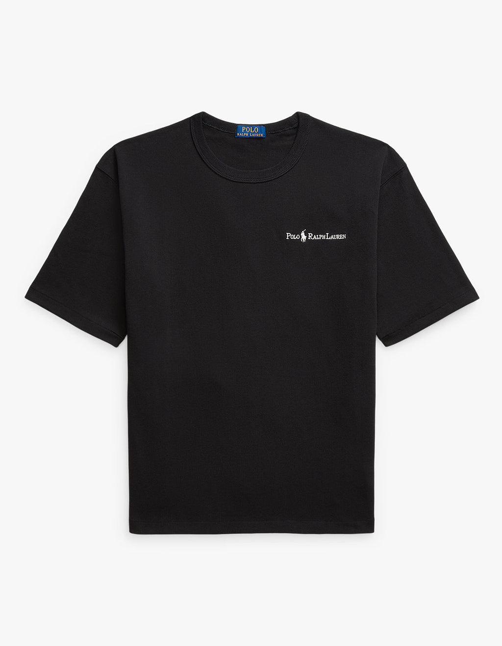 Relaxed Fit Logo Jersey T Shirt - Polo Black