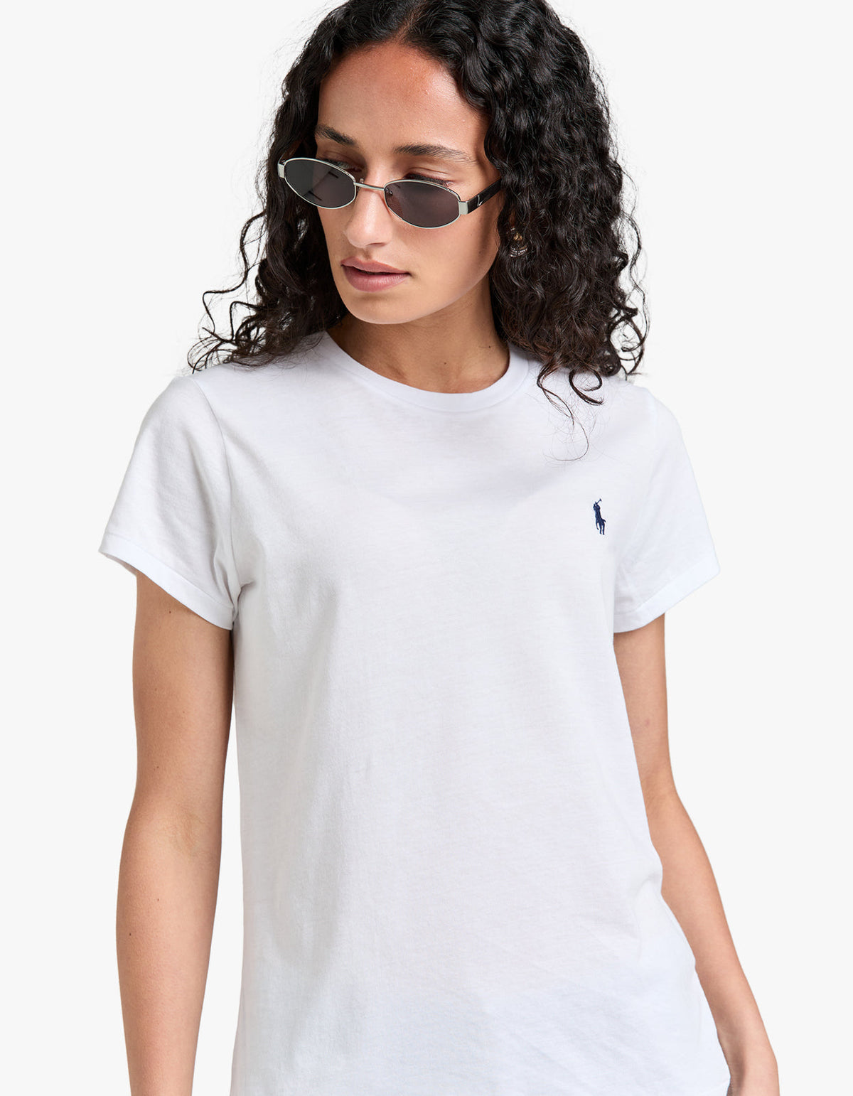 Crewneck Short Sleeve T Shirt - White