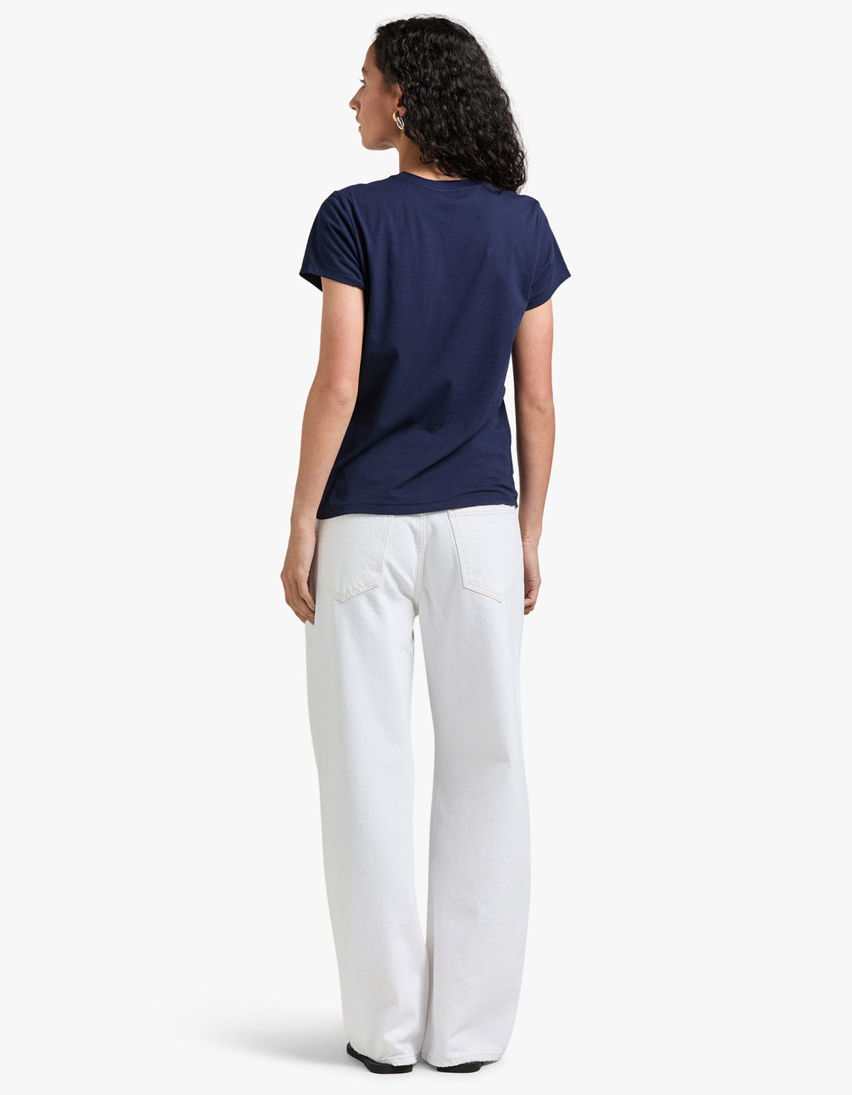 Crewneck Short Sleeve T Shirt - Cruise Navy