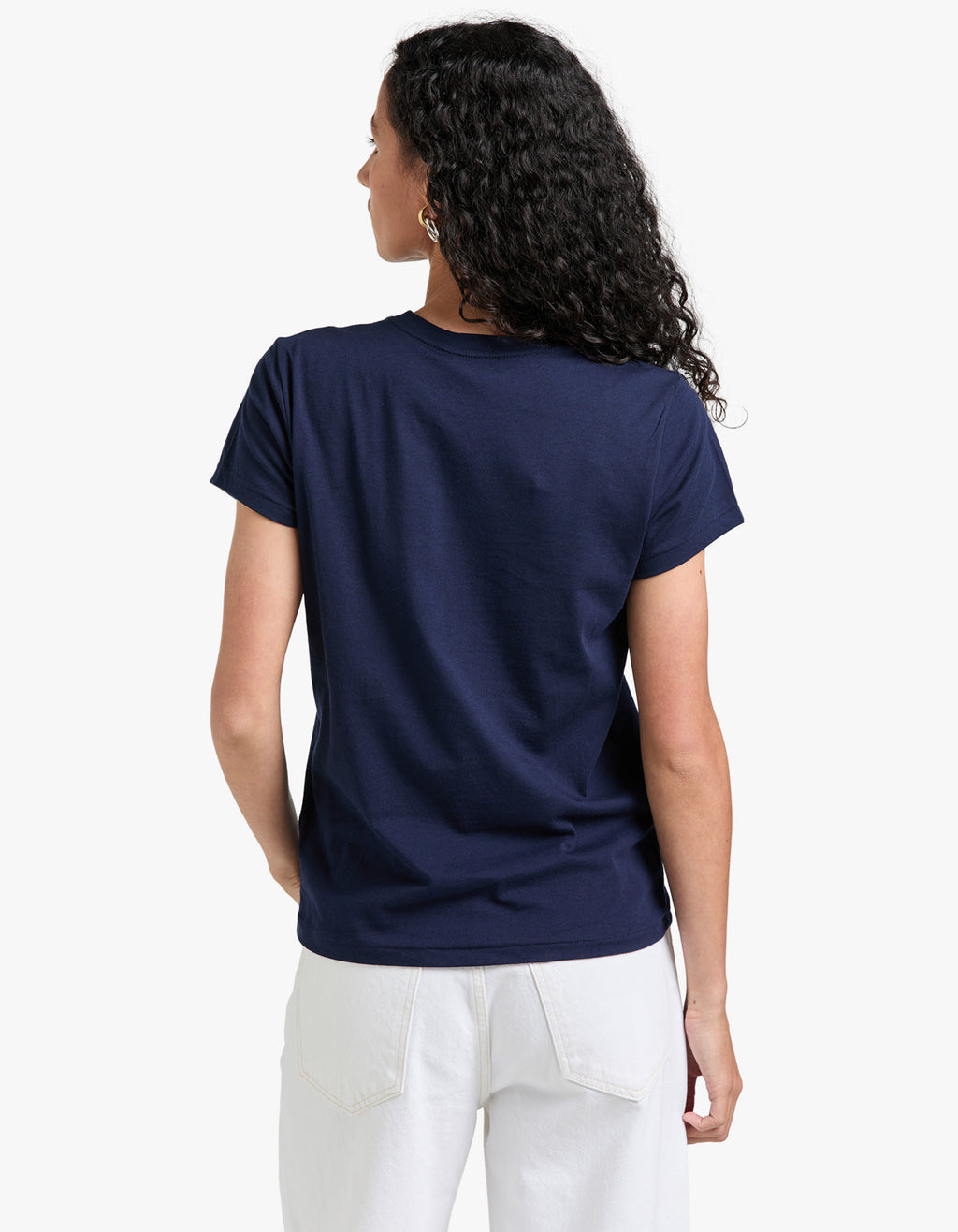 Crewneck Short Sleeve T Shirt - Cruise Navy