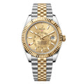 Rolex Sky-Dweller 336933 Oystersteel & Yellow Gold "Champagne Dial"