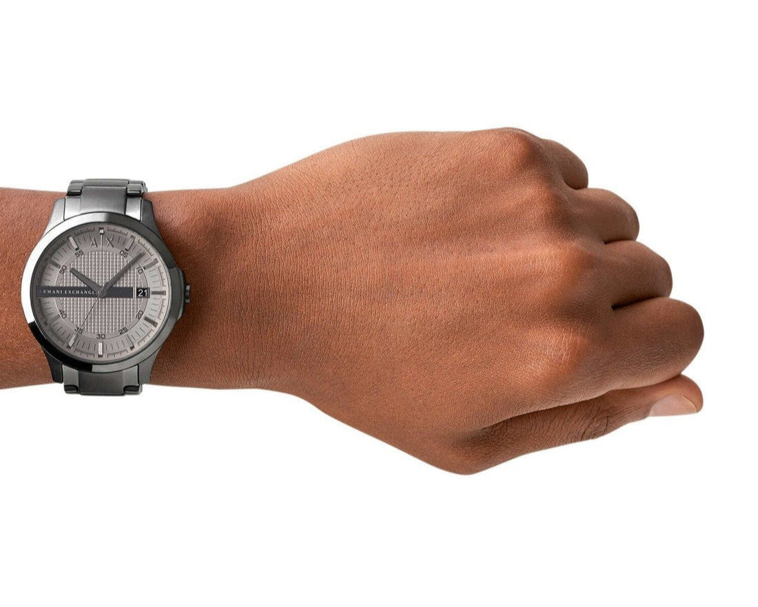 Armani Exchange Hampton AX2194 Men's Chronograph – Grey Dial with Matching Grey Stainless Steel Strap