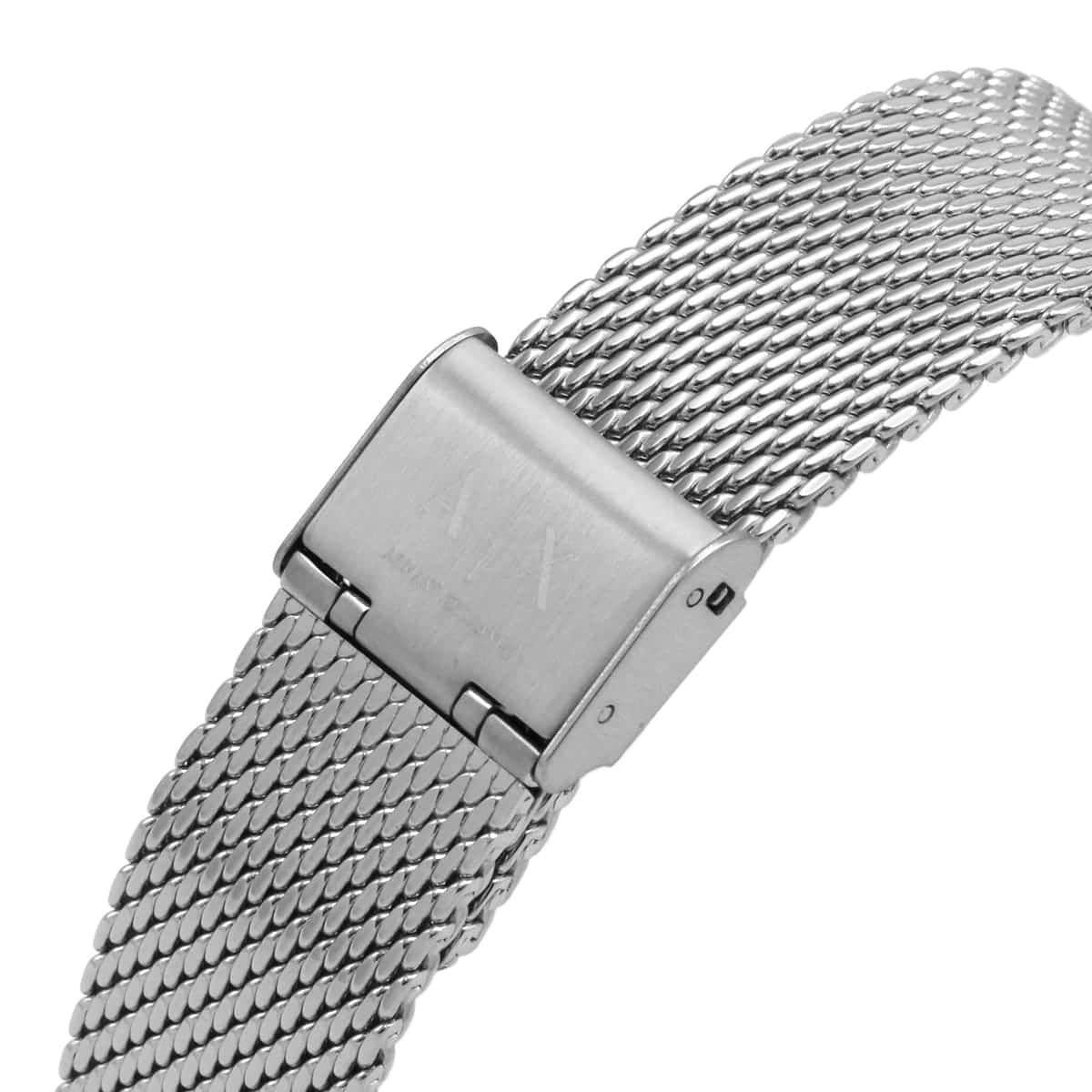 Armani Exchange Cayde AX2714 Men's Chronograph – Black Dial with Silver Mesh Stainless Steel Strap
