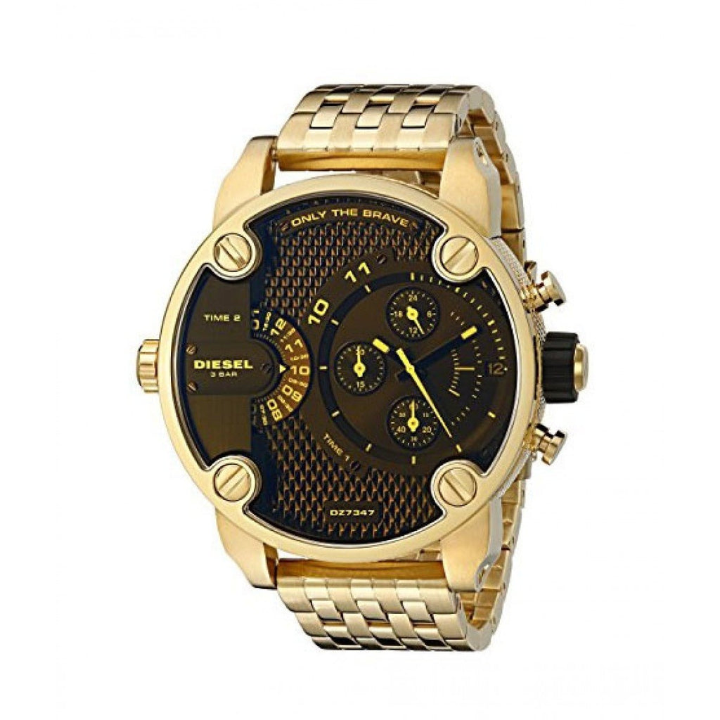 Diesel DZ7347 Mr. Daddy Chronograph Men's Watch – Blue Dial & Gold Stainless Steel Strap
