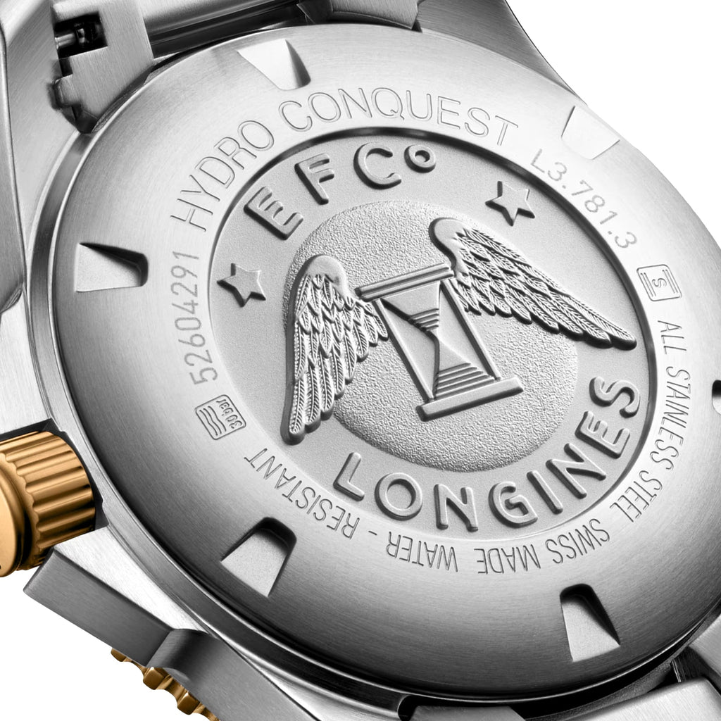 longines HydroConquest Ceramic Bezel Two-Tone 41mm - Black on Bracelet