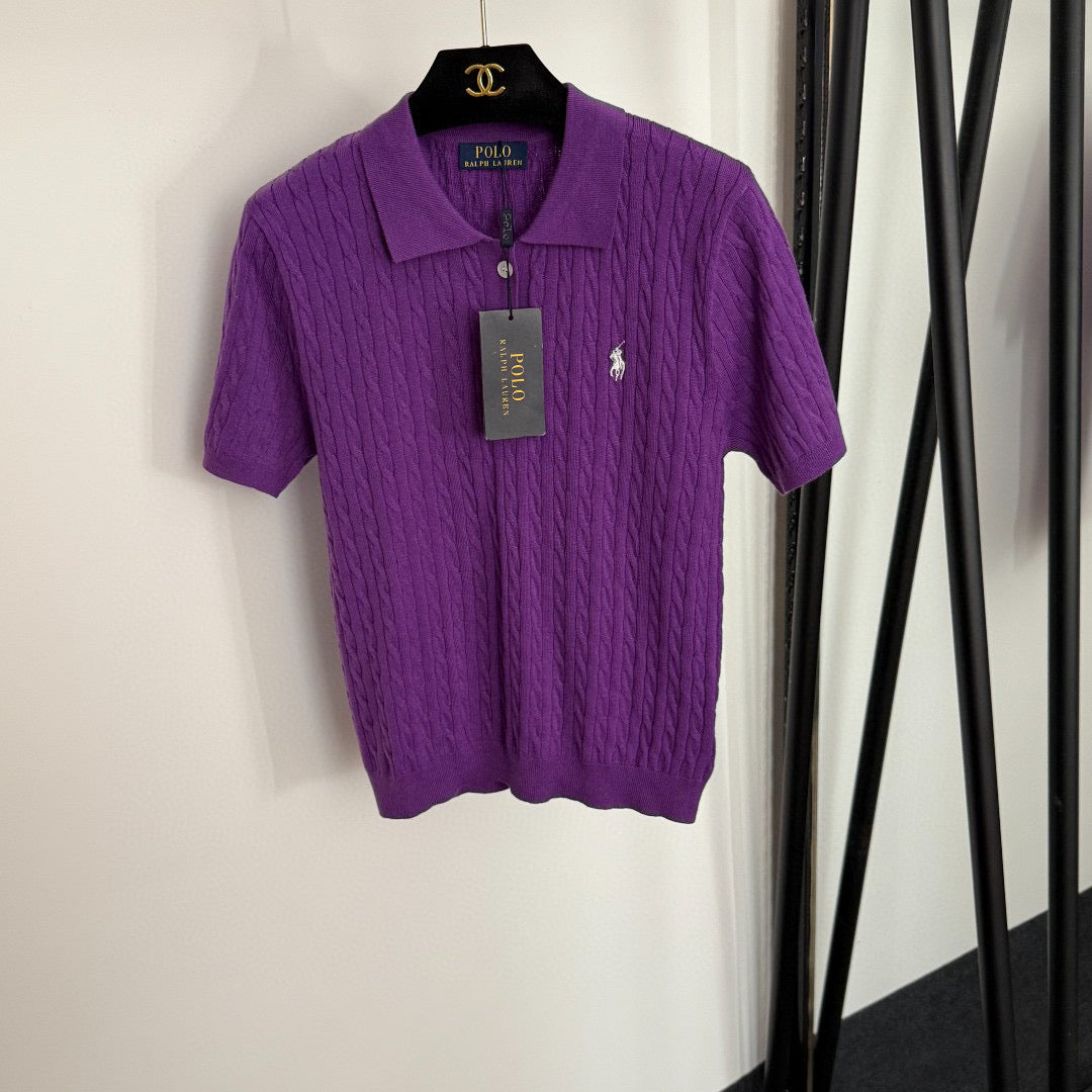 RALPH LAUREN 25S SHORT-SLEEVE POLO SHIRT WITH COLLAR 279