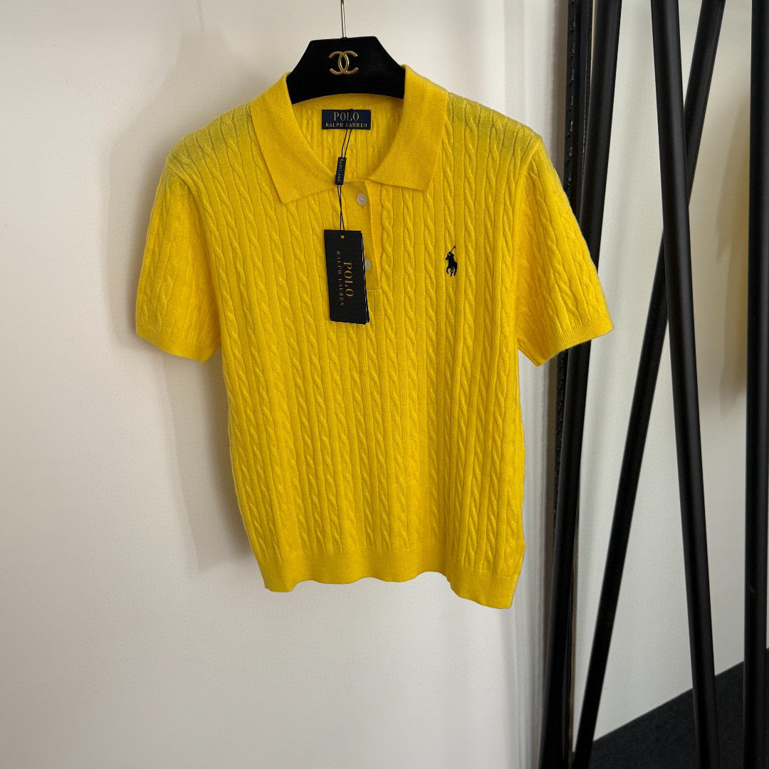 RALPH LAUREN 25S SHORT-SLEEVE POLO SHIRT WITH COLLAR 272