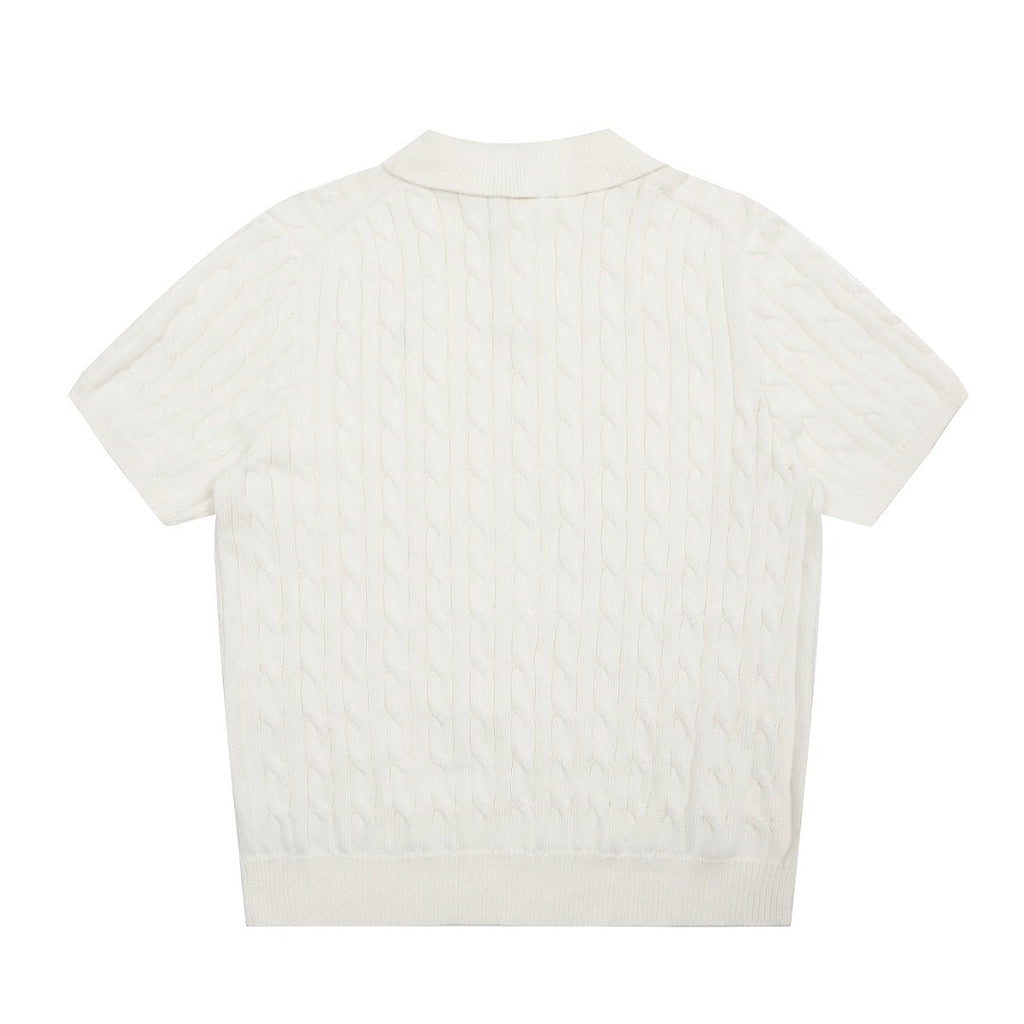 RALPH LAUREN SHORT-SLEEVE POLO KNIT SWEATER STYLE 436