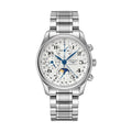 longines Master Collection Chronograph Moonphase 40mm - Silver on Bracelet