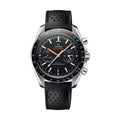 OMEGA Speedmaster Racing Chronograph 44.25mm - Black on Leather Strap