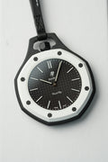 Royal Pop Hachi White-Black Octagonal Lanyard Pocket Watch