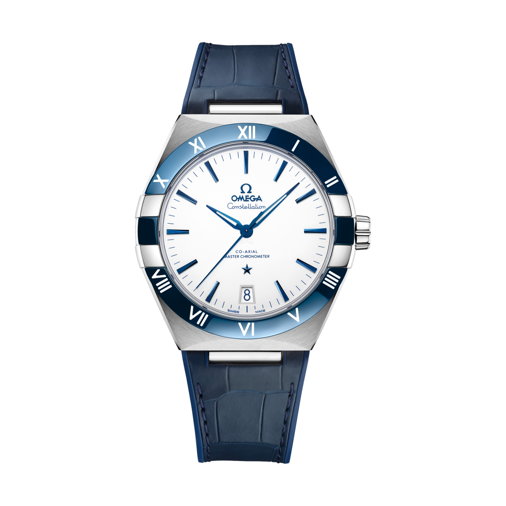 OMEGA Constellation 41mm - White on Leather Strap