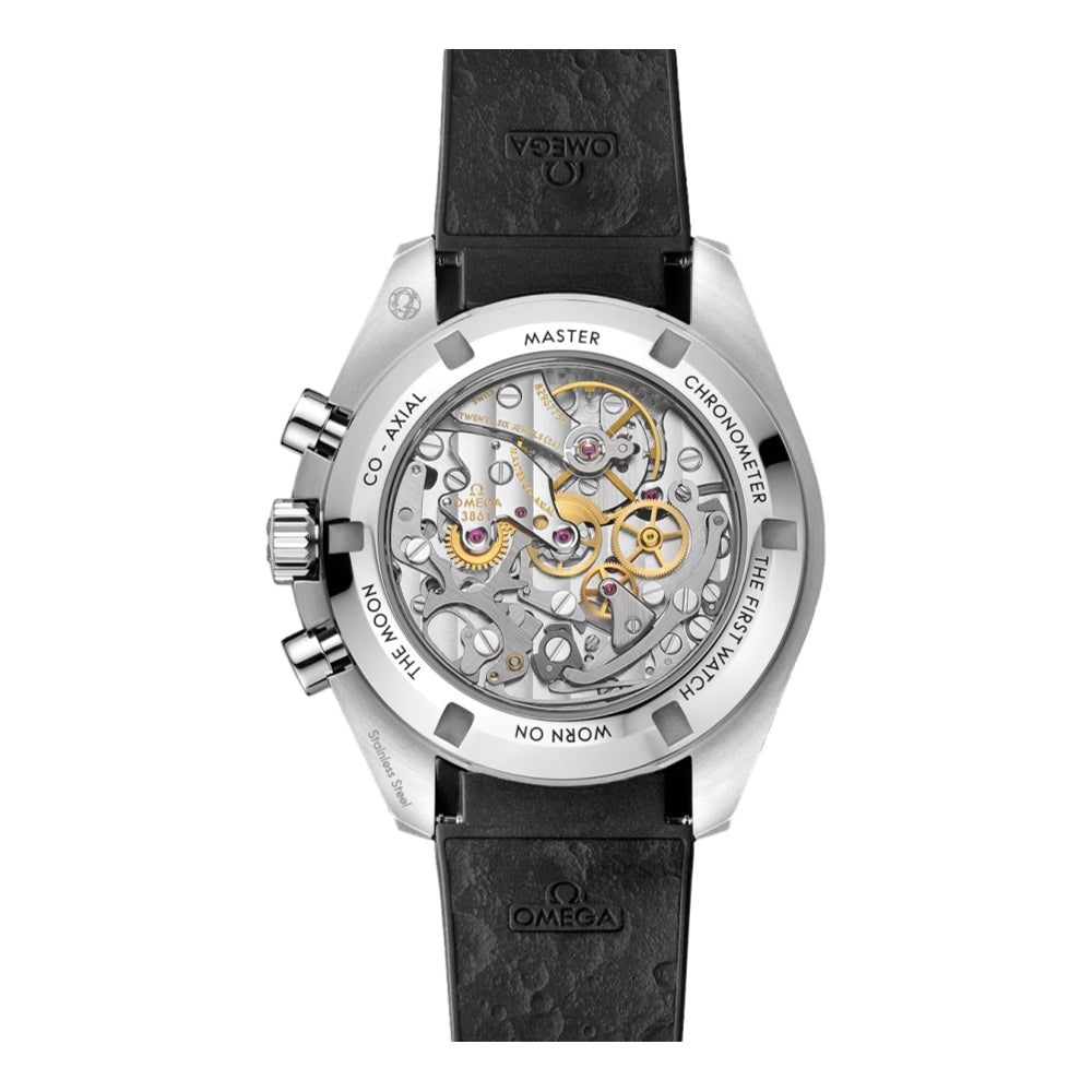 Speedmaster Moonwatch Professional Chronograph Sapphire 42mm - White on Rubber Strap