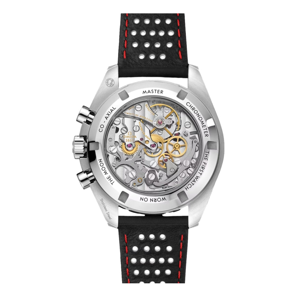 Speedmaster Moonwatch Professional Chronograph Sapphire 42mm - White on Leather Strap