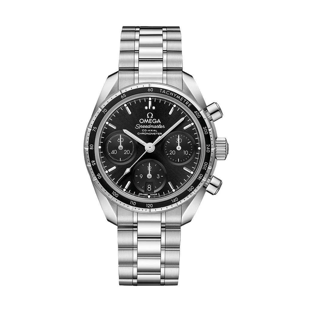 OMEGA Speedmaster Chronograph 38mm - Black on Bracelet
