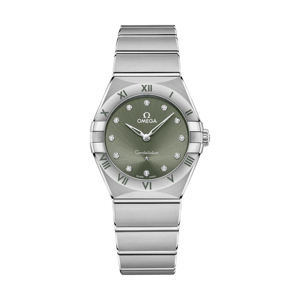 OMEGA Constellation Quartz 28mm - Green on Bracelet
