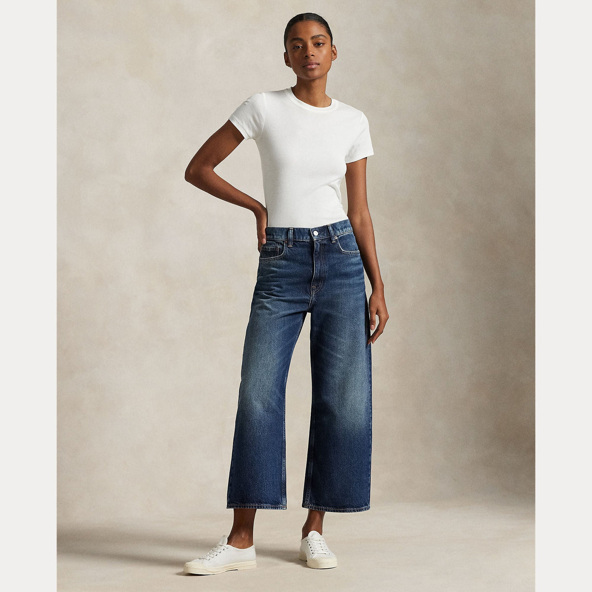 Polo Ralph Lauren - High Rise Wide Leg Crop Jean